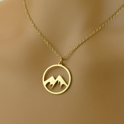 Mountain Pendant Necklace