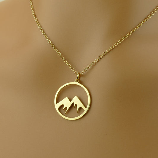 Mountain Pendant Necklace