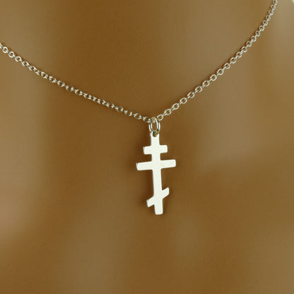 Russian Orthodox Cross Necklace