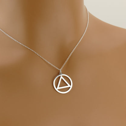 Sobriety Butterfly Necklace – Sterling Silver Symbol Pendant by Apsley and Heron