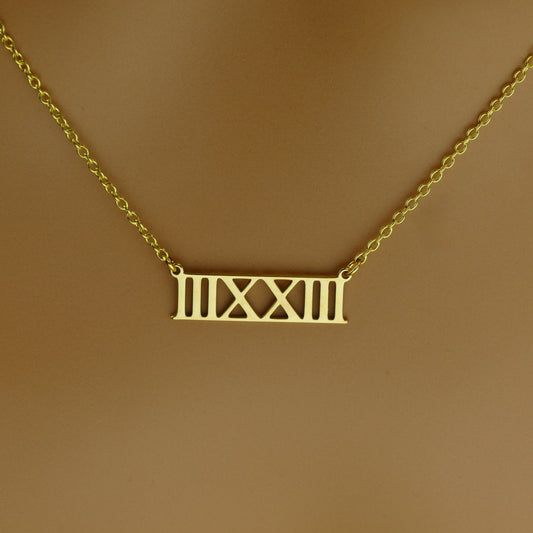 Roman Numeral Necklace