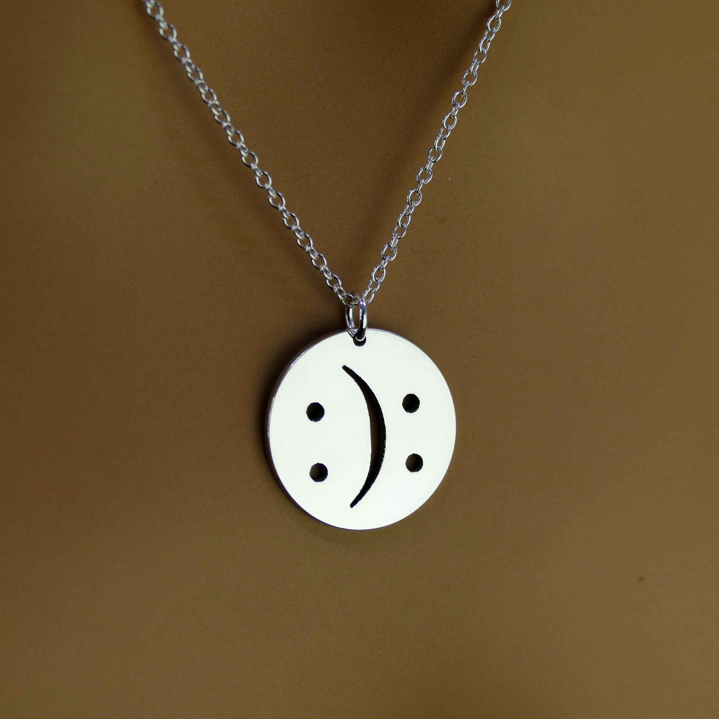 Bipolar Necklace – Sterling Silver Mental Health Symbol Pendant by Apsley and Heron