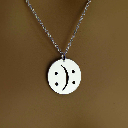 Bipolar Necklace – Sterling Silver Mental Health Symbol Pendant by Apsley and Heron