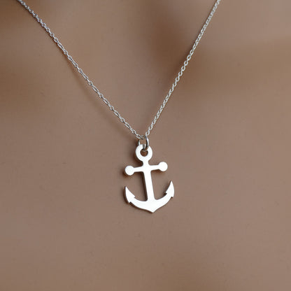 Anchor Necklace – 925 Sterling Silver Nautical Pendant by Apsley and Heron