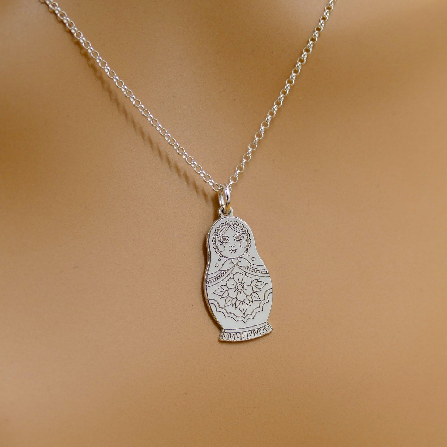 Matryoshka Doll Necklace – Russian Nesting Doll Pendant by Apsley & Heron