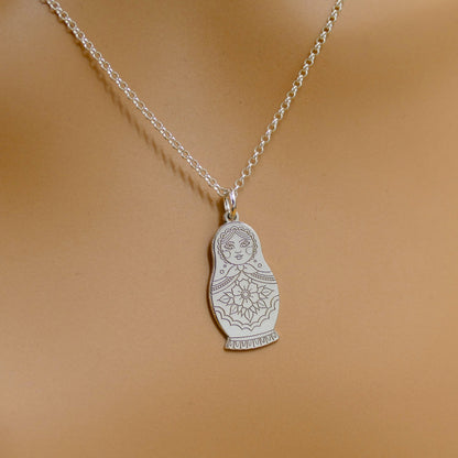 Matryoshka Doll Necklace – Russian Nesting Doll Pendant by Apsley & Heron