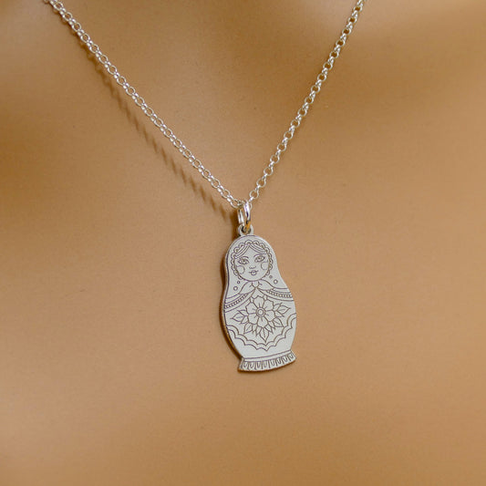 Matryoshka Doll Necklace – Russian Nesting Doll Pendant by Apsley & Heron
