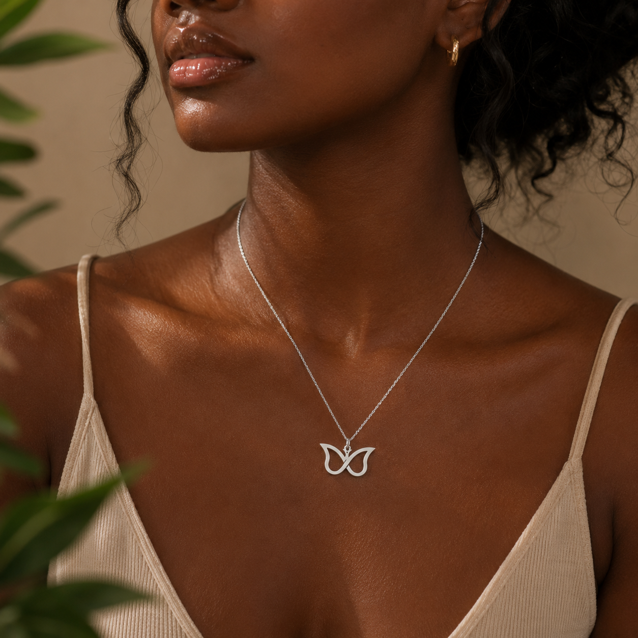 Neurodivergent Butterfly Necklace – Sterling Silver Symbol Pendant by Apsley and Heron
