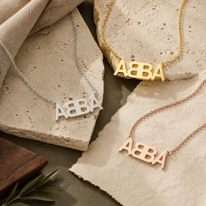 Dainty ABBA Necklace