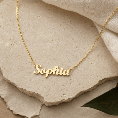 Solid 9ct Gold Personalised Name Necklace