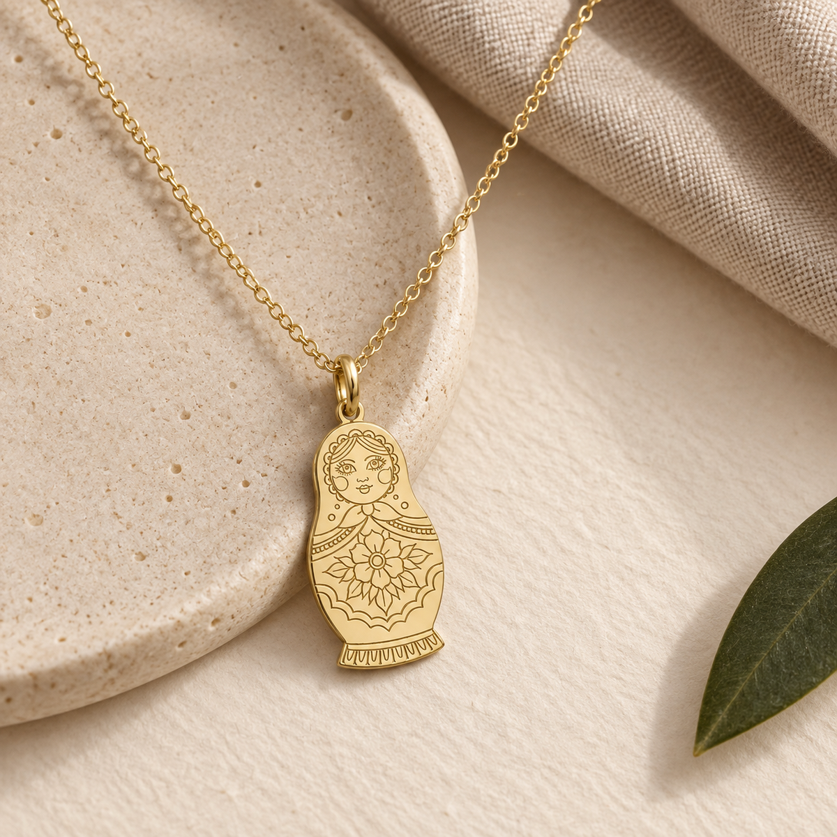 Matryoshka Doll Necklace – Russian Nesting Doll Pendant by Apsley & Heron