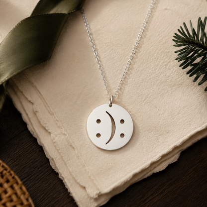 Bipolar Necklace – Sterling Silver Mental Health Symbol Pendant by Apsley and Heron