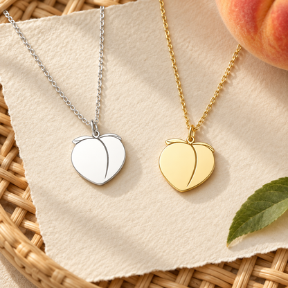 Peachy Necklace - Fruity Pendant by Apsley & Heron