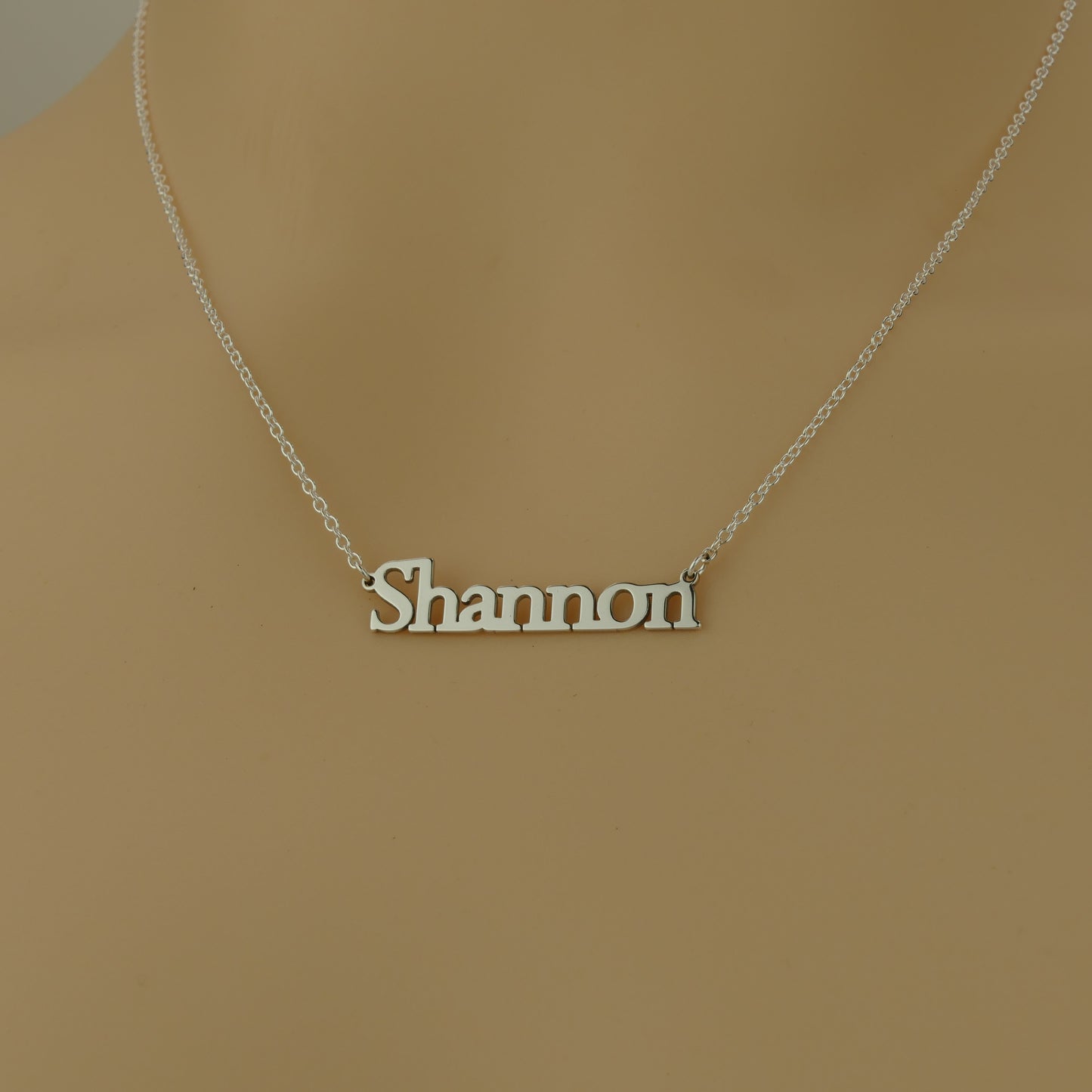 Block Letters Dainty Name Necklace Made I The Uk