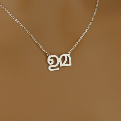 Custom Malayalam Name Necklace in Sterling Silver