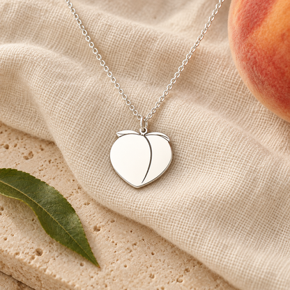 Peachy Necklace - Fruity Pendant by Apsley & Heron