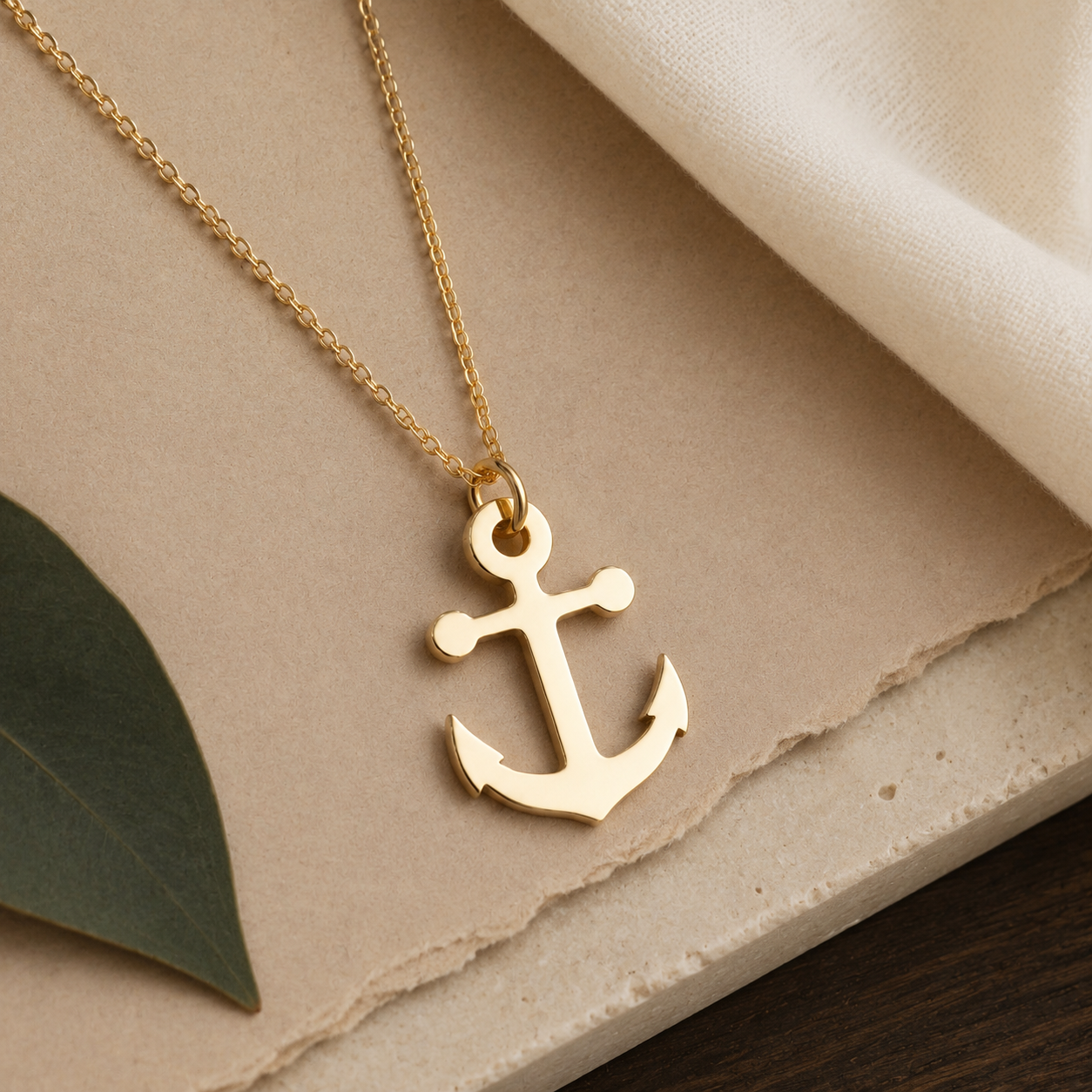 Anchor Necklace – 925 Sterling Silver Nautical Pendant by Apsley and Heron