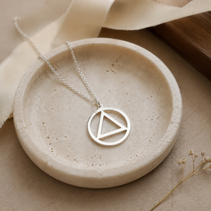Sobriety Butterfly Necklace – Sterling Silver Symbol Pendant by Apsley and Heron