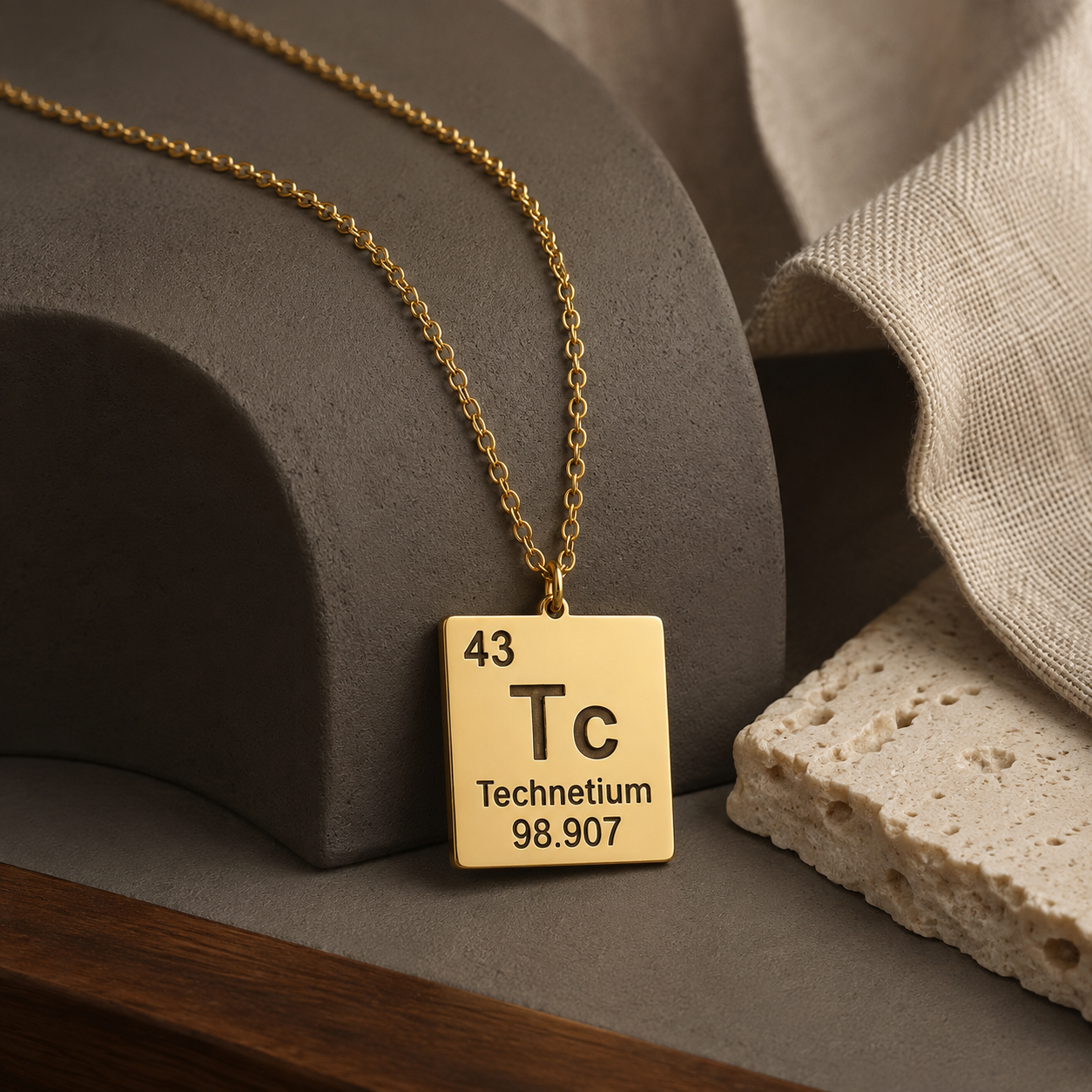 Sterling Silver Periodic Table Necklace – Dainty Custom Jewellery by Apsley and Heron