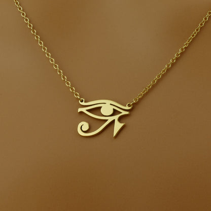 Eye of Ra Necklace with 18ct Gold Plating