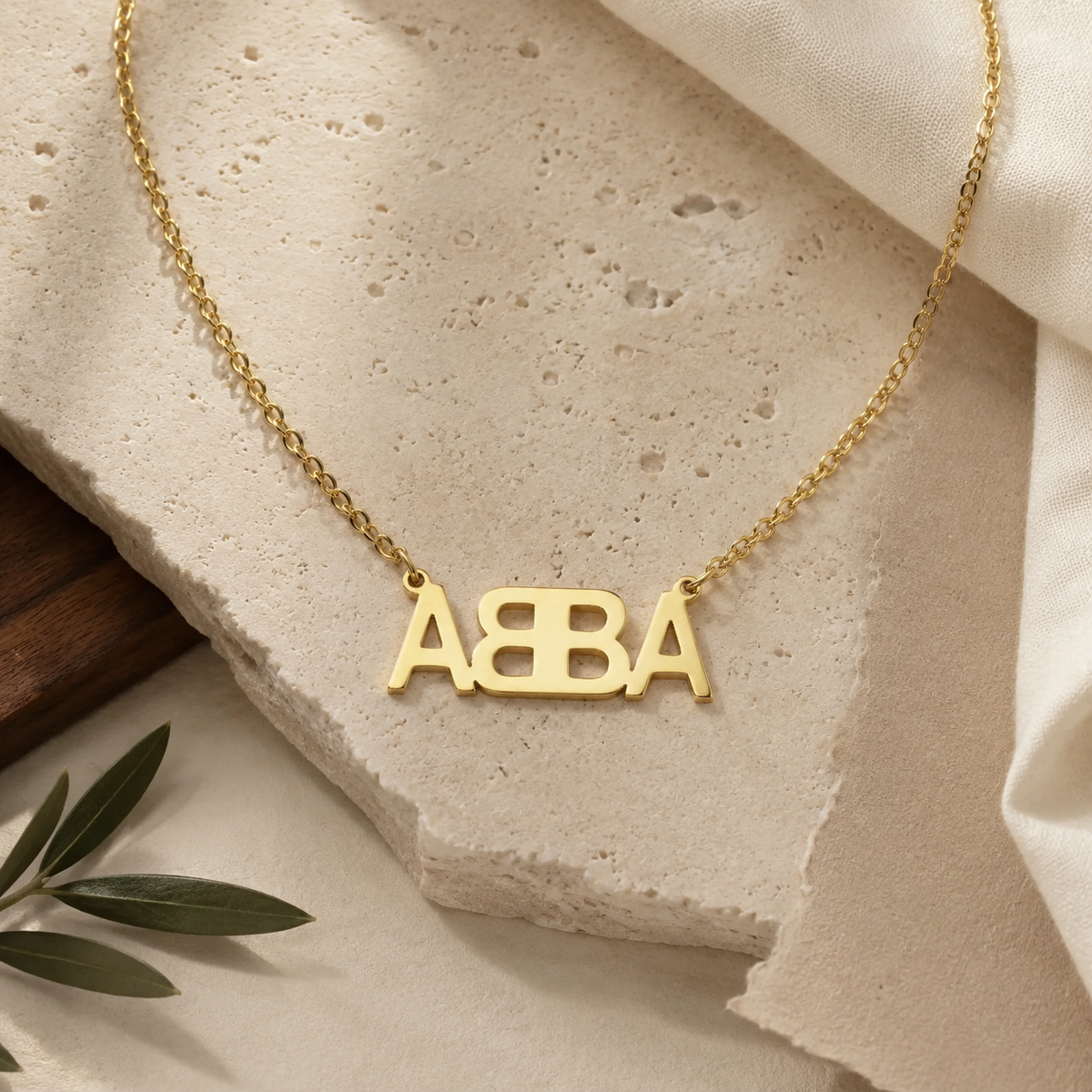 Dainty ABBA Necklace