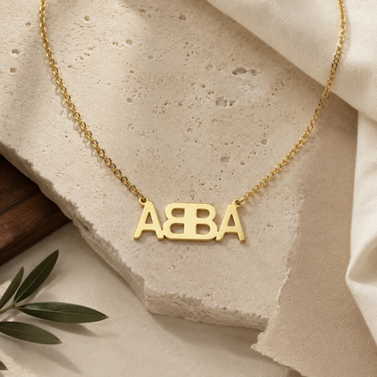 Dainty ABBA Necklace