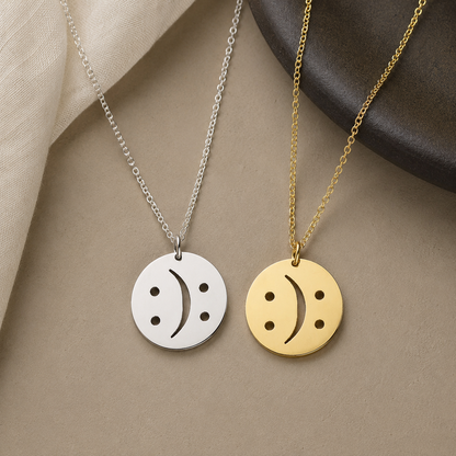 Bipolar Necklace – Sterling Silver Mental Health Symbol Pendant by Apsley and Heron