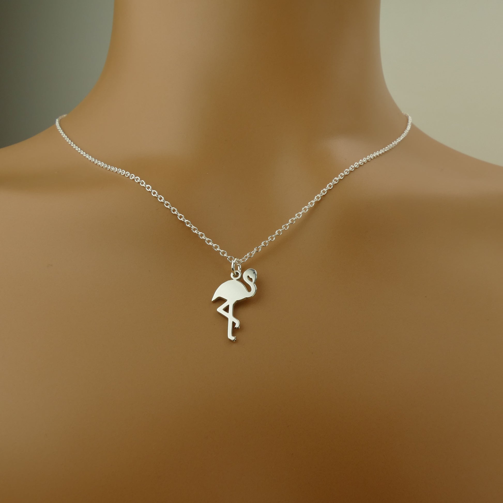 9ct Gold Flamingo Pendant Necklace – Elegant Gift