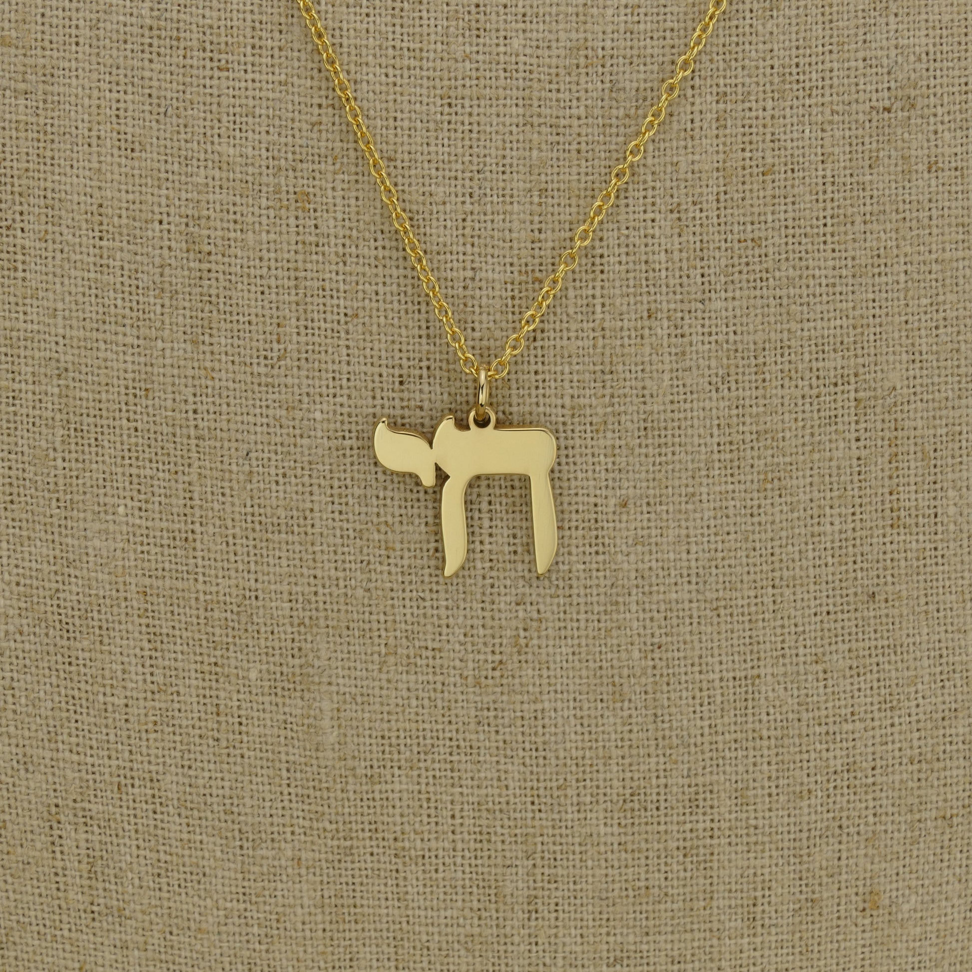 9ct Gold Hebrew Chai Life Necklace – Meaningful Gift