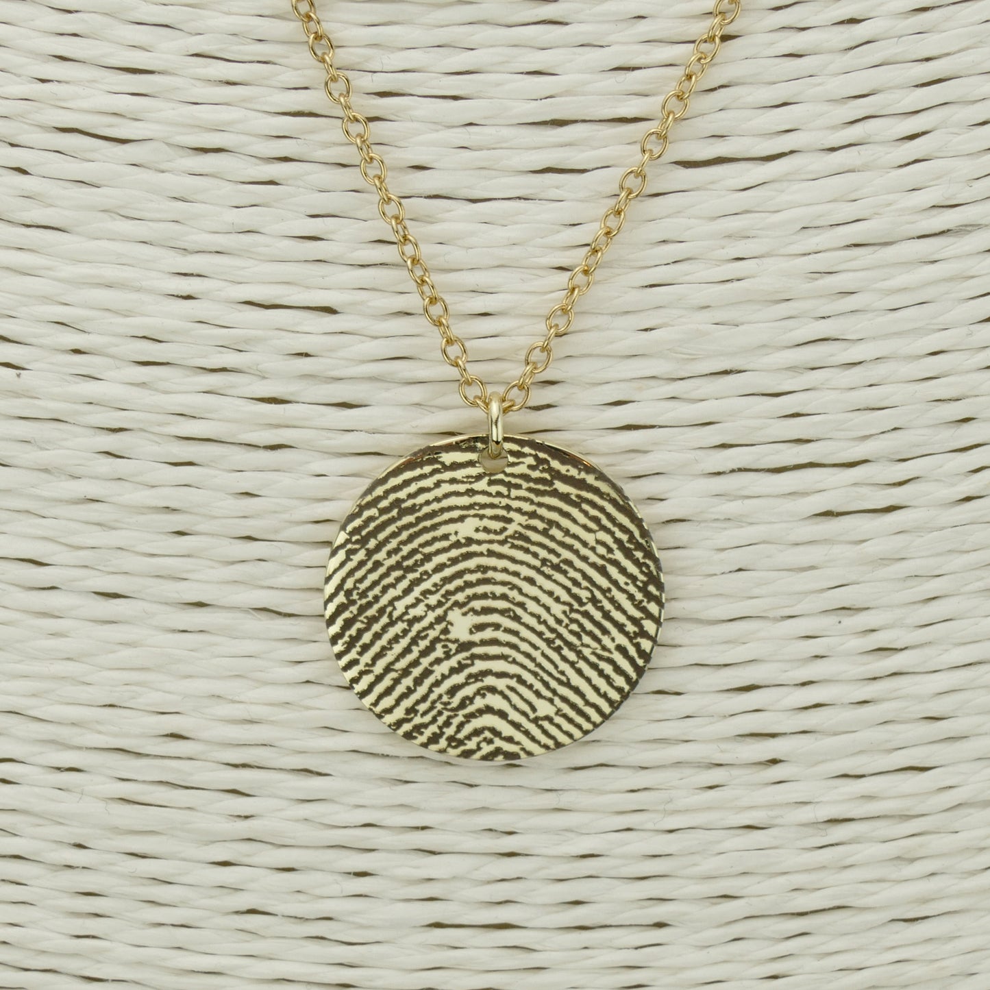 Handcrafted Fingerprint Necklace from London Workshop