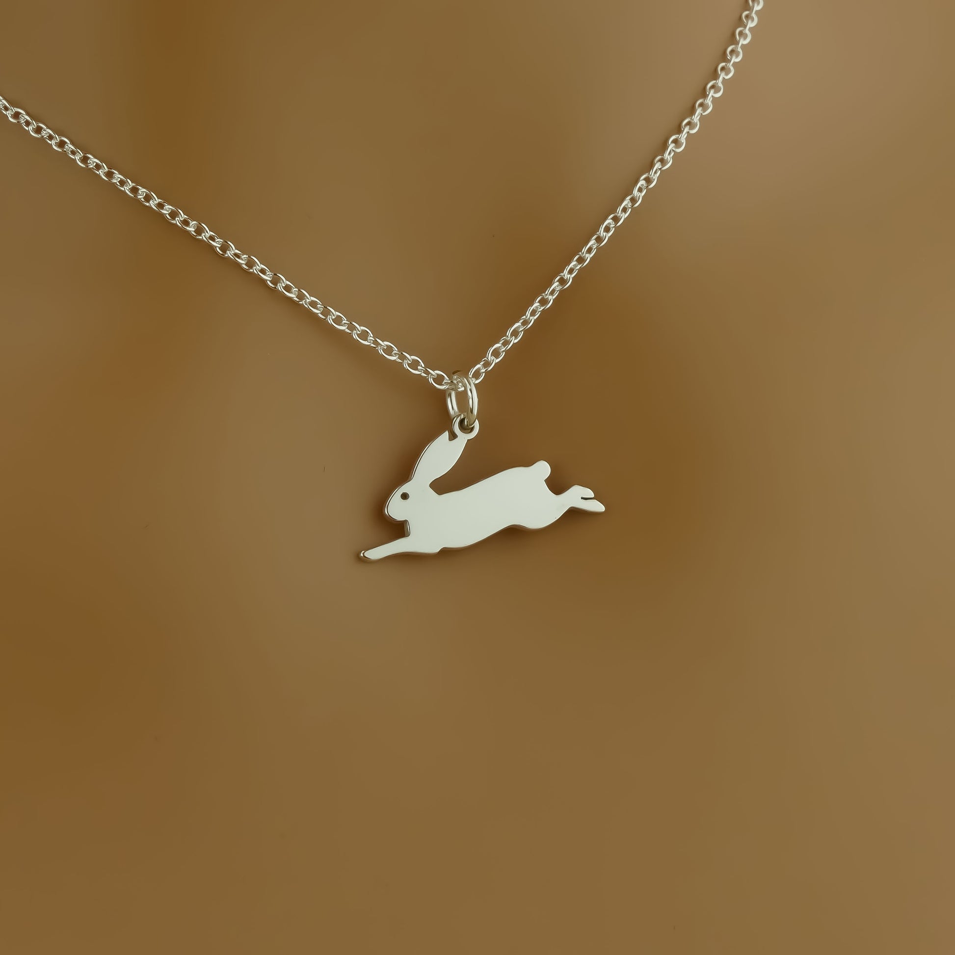 Handmade Bunny Necklace in Sterling Silver by Apsley & Heron