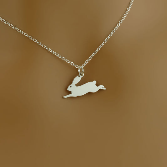 Handmade Bunny Necklace in Sterling Silver by Apsley & Heron