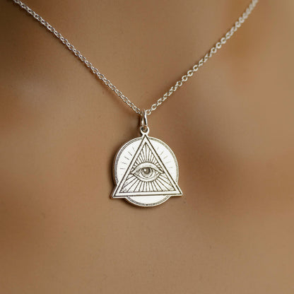 All-Seeing Eye Necklace – Eye of Providence Pendant Pendant