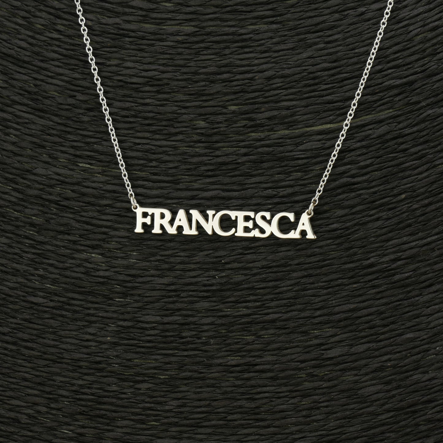 Dainty Personalised Block Name Necklace – Perfect Gift