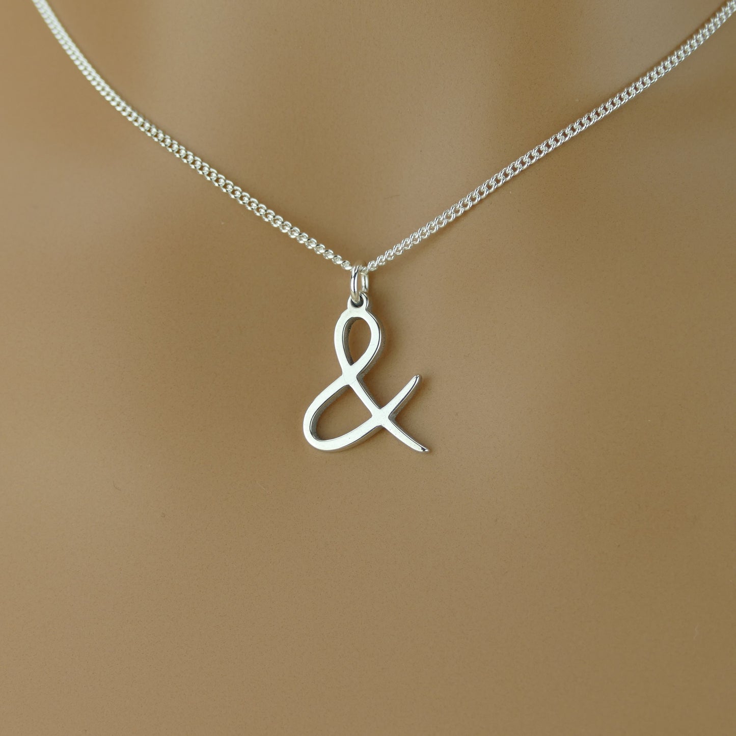 Delicate Ampersand Necklace for Everyday Wear