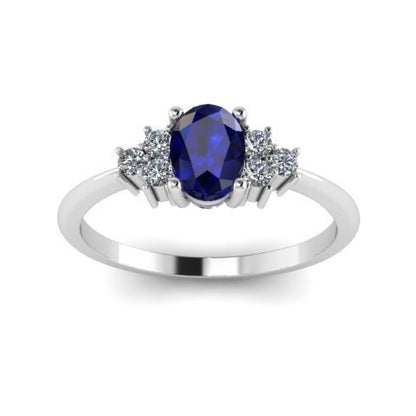 Silver Sapphire Ring