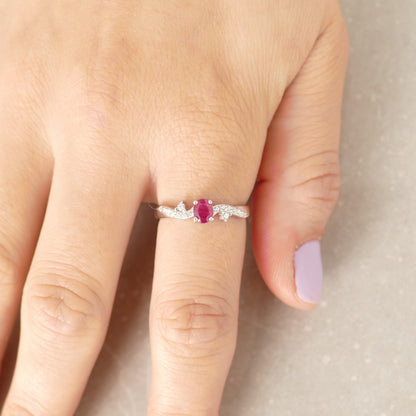 Ruby Twist Ring