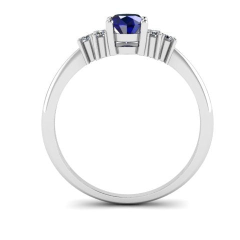 Silver Sapphire Ring