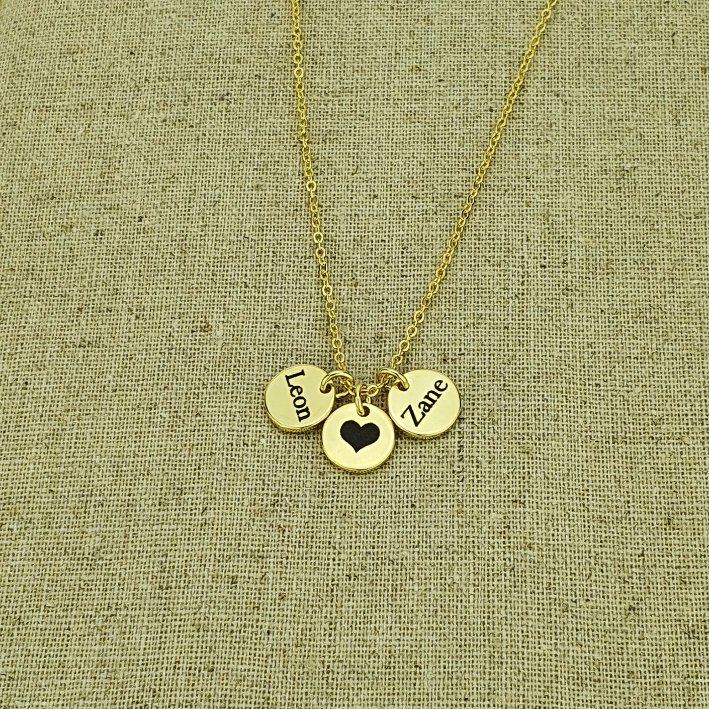 Multi Tag Initial Necklace