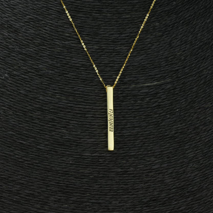 Silver Bar Necklace