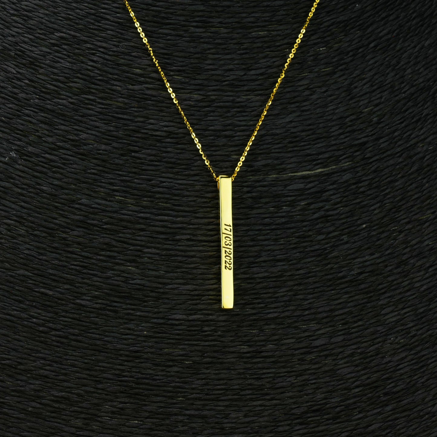 Rose Gold Bar Necklace