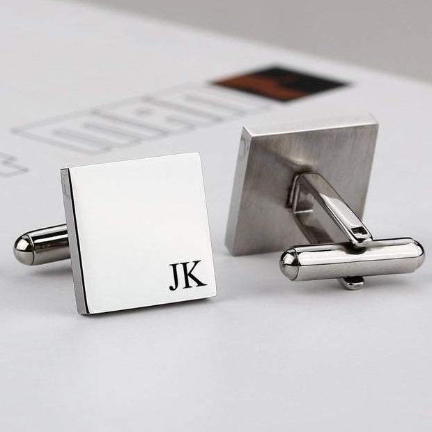 Sterling Silver Engraved Cufflinks