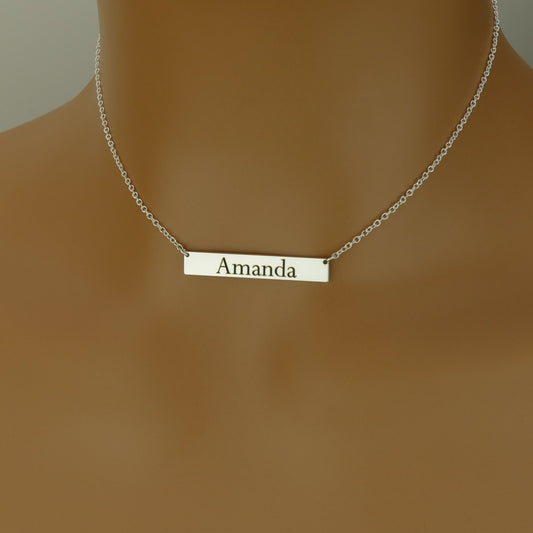 Name Bar Necklace