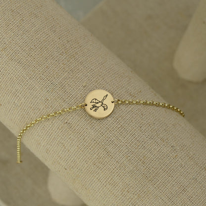 9ct Gold Rolo Link Bracelet