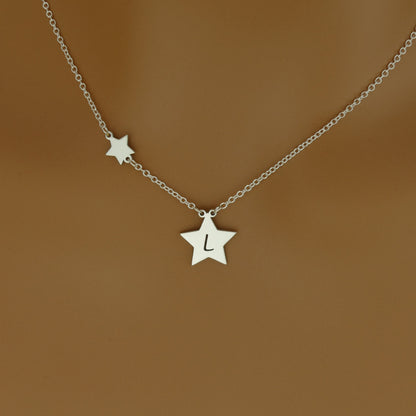 Lucky Star Initial Necklace